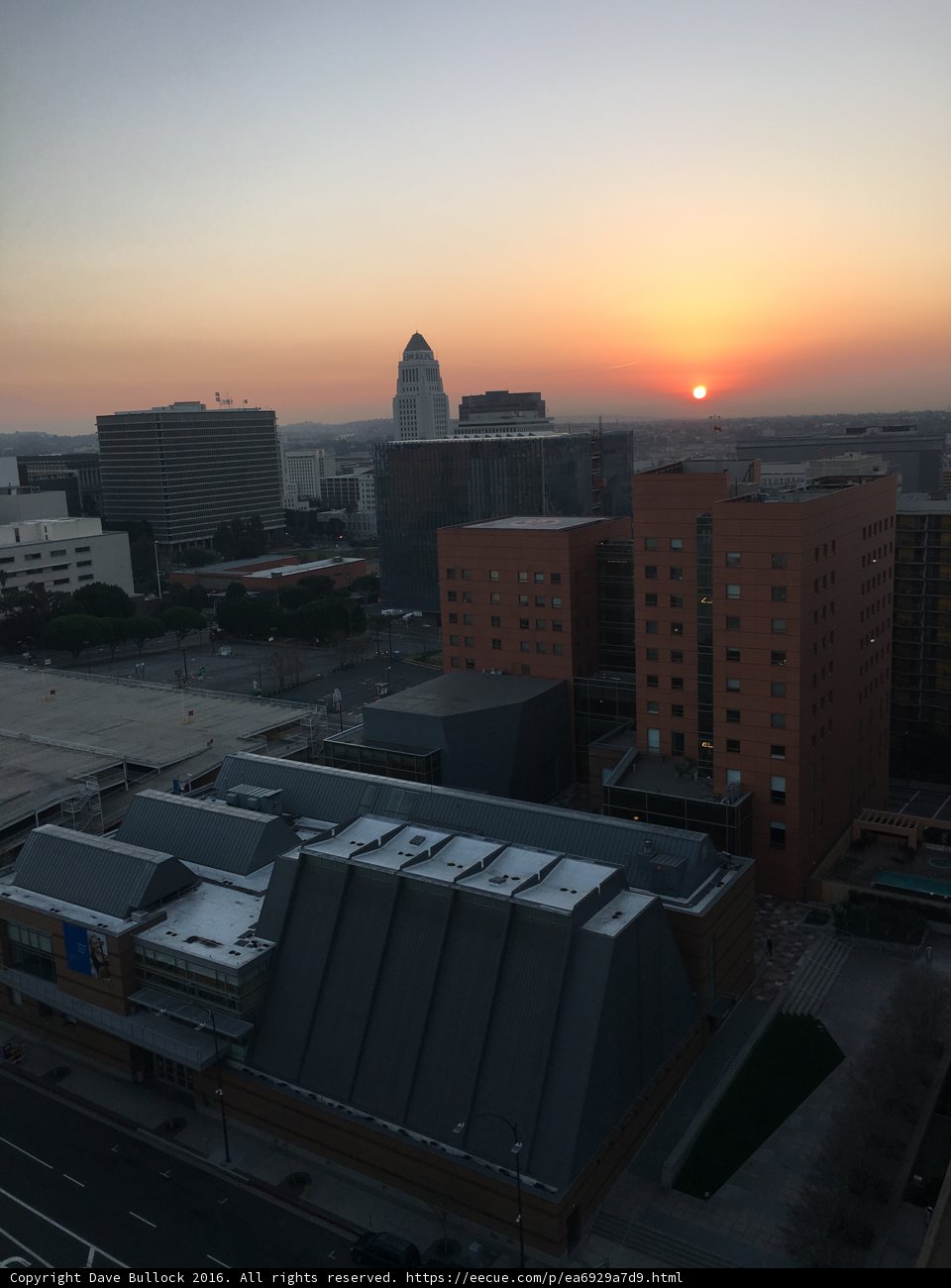 Sunset over the Urban Skyline