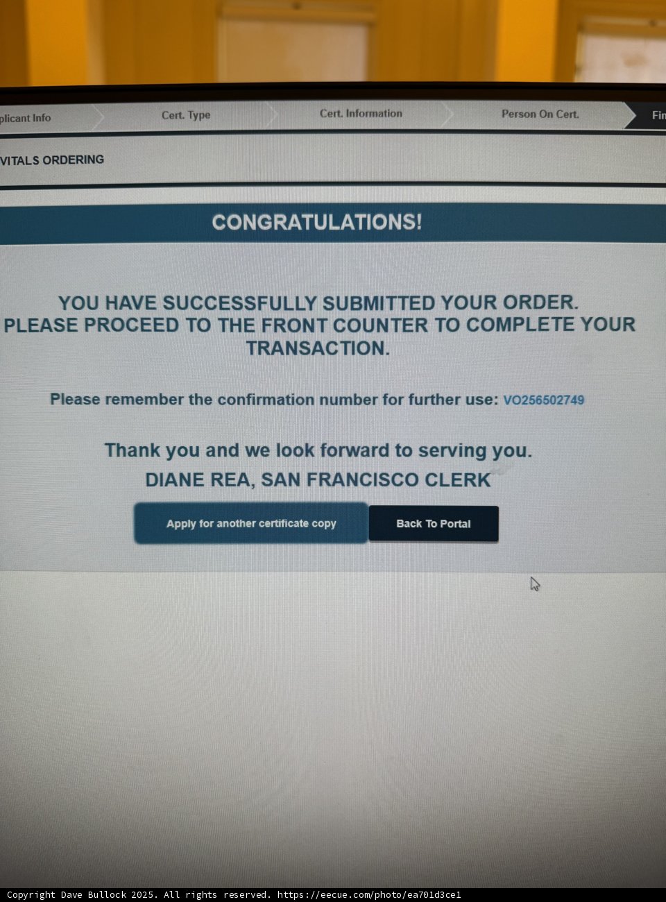 Successful Submission at City Hall