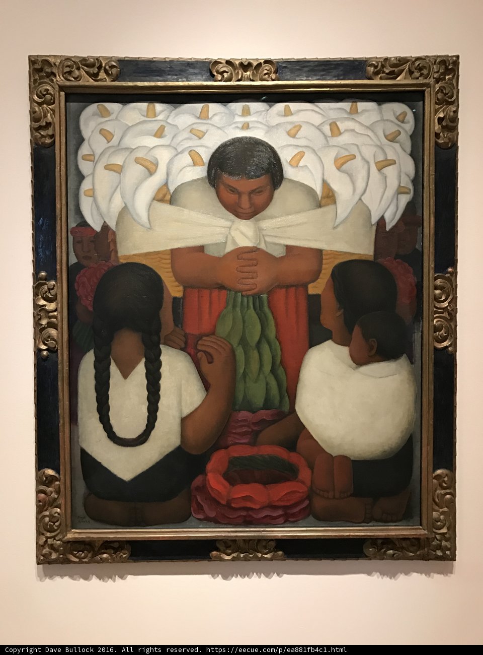 Marie Laurencin with Diego Riego's Calla Lily Painting