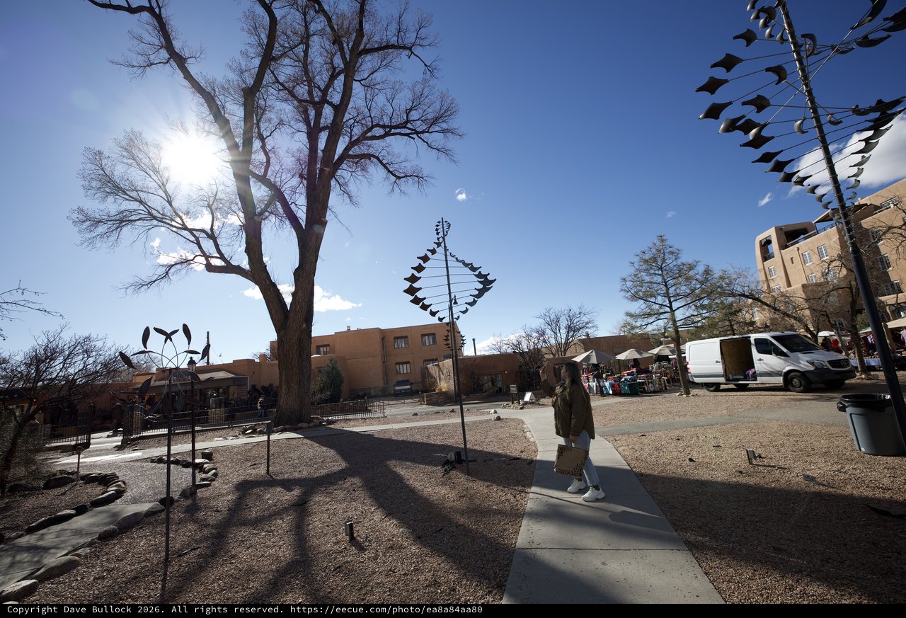 Kinetic Wind Sculptures on Santa Fe Plaza