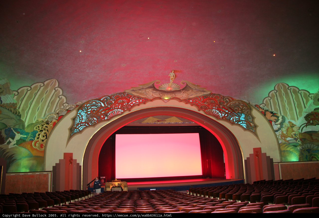 Vibrant Murals and a Grand Screen at the Theater