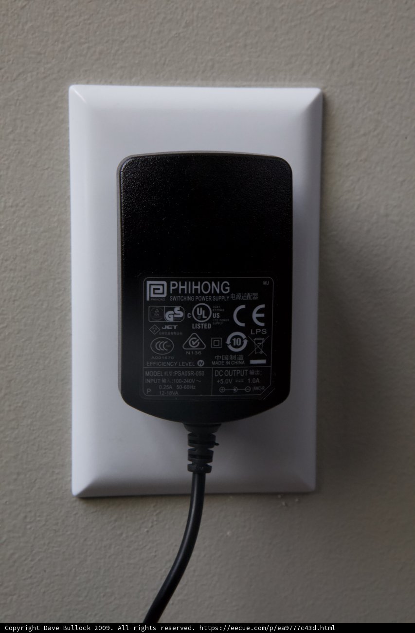 Powering Up: A Black Adapter in Action