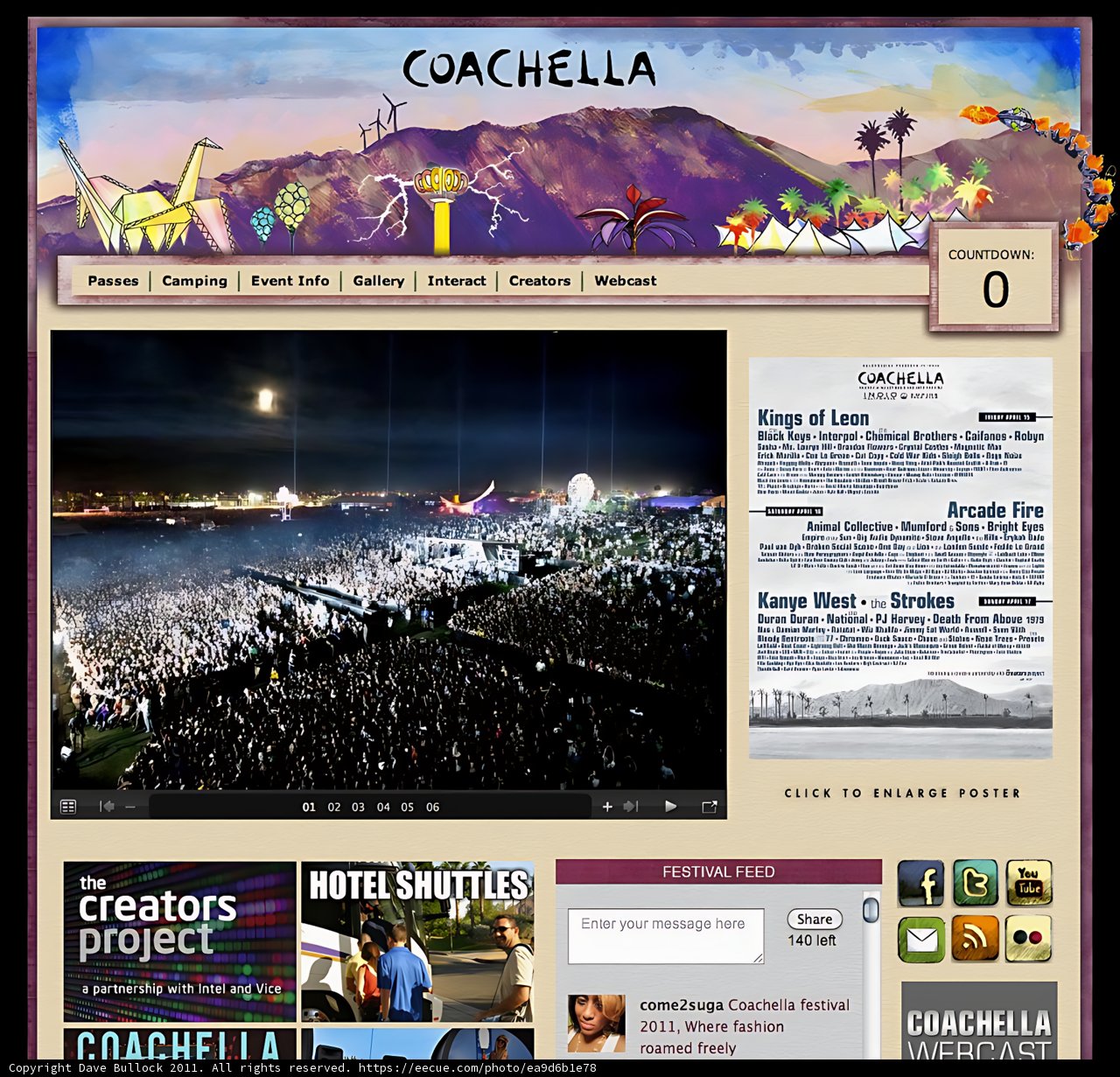 Coachella WordPress theme showcase