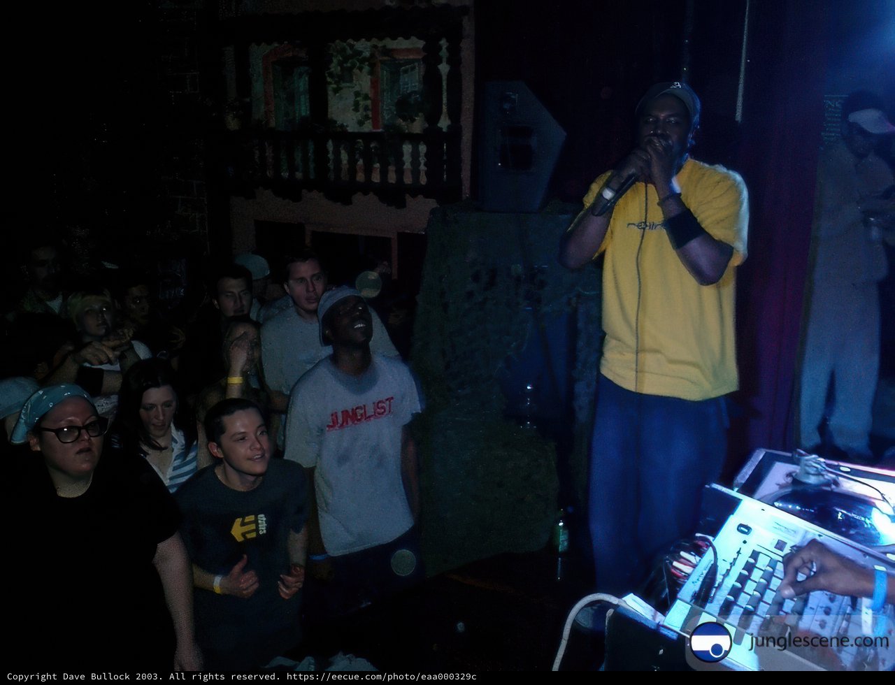 Entertainer on Stage at Nightclub