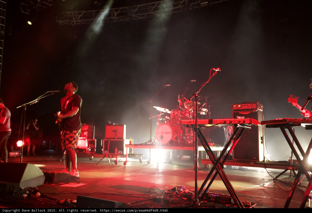 Bloc Party Foggy Stage