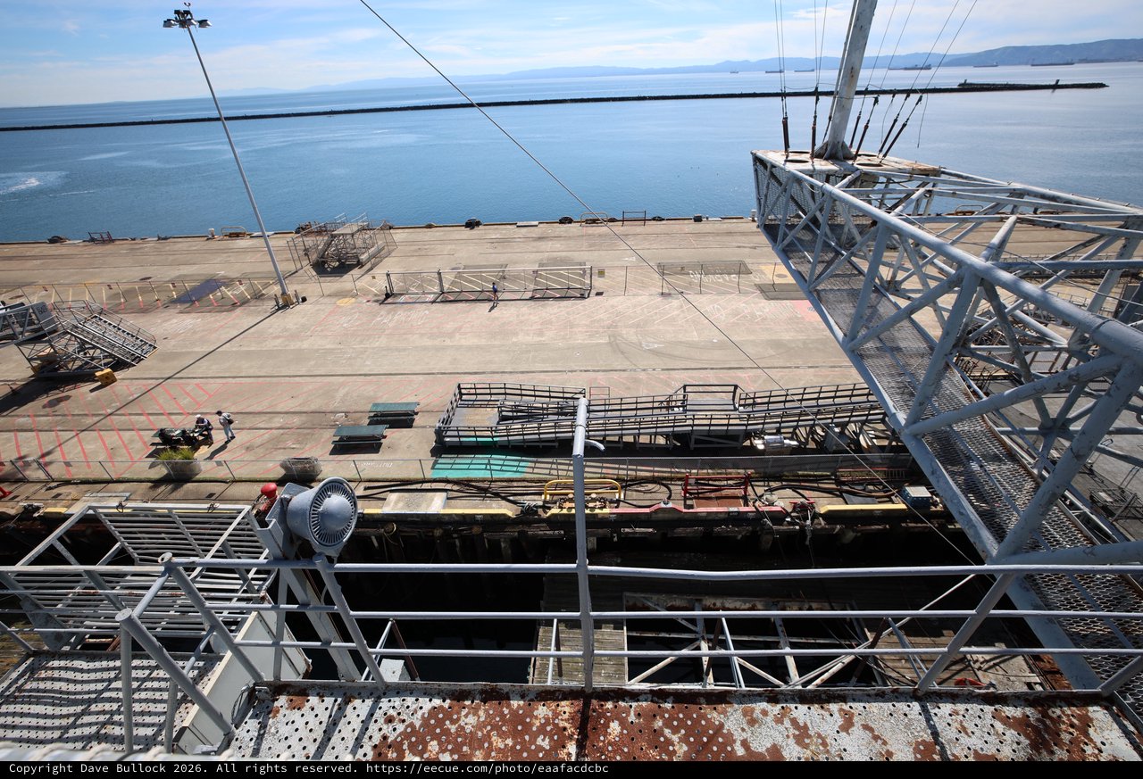 Industrial Maritime View from USS Hornet Deck