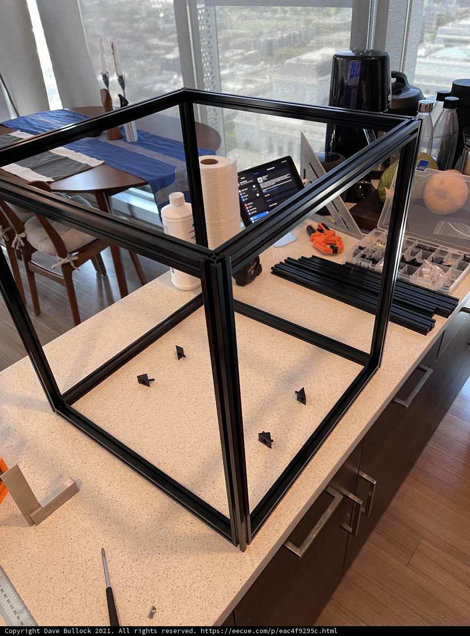 Modern Black Metal Desk