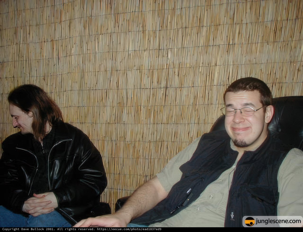 Two Men Relaxing on New Year's Eve