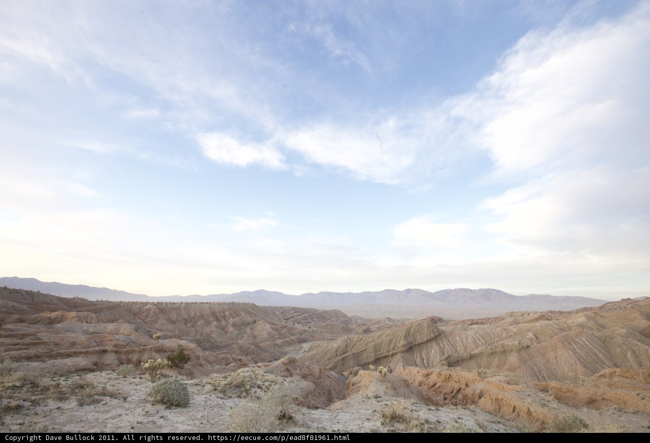 Overlooking the Anza Borrego Landscape