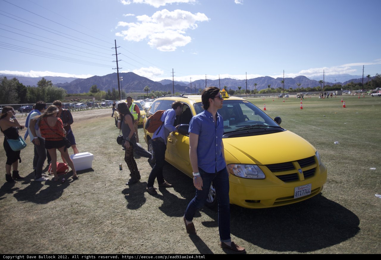 Group Gathering around the Yellow Van