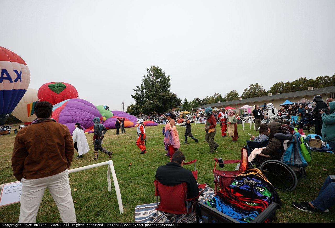 Star Wars Cosplayers Parade at Hot Air Balloon Festival
