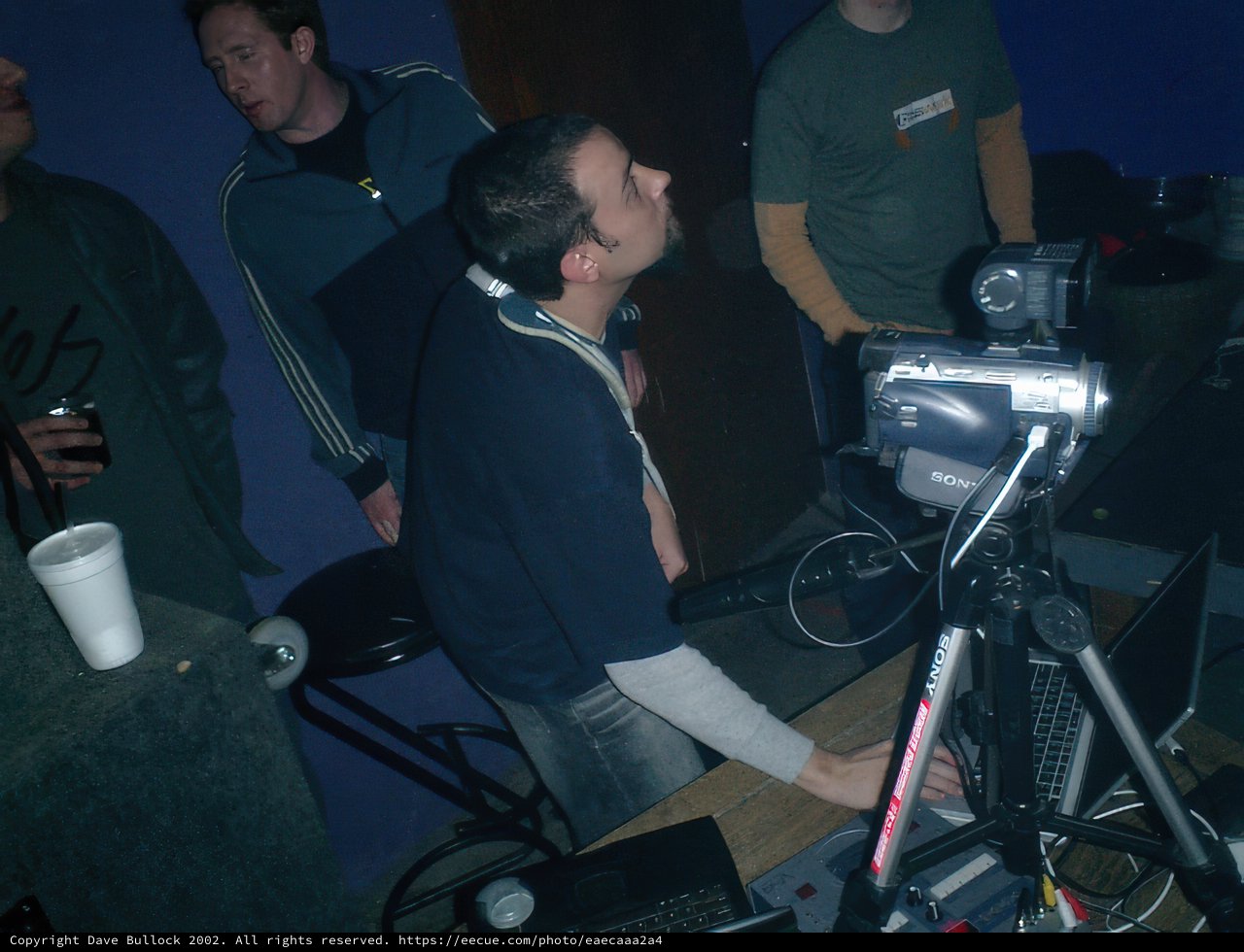 Black Shirted Justin Setting Up Camera Gear
