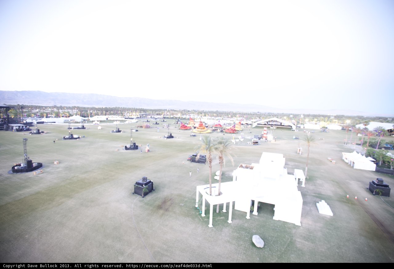 Aerial View of Coachella Weekend 2 Event Area