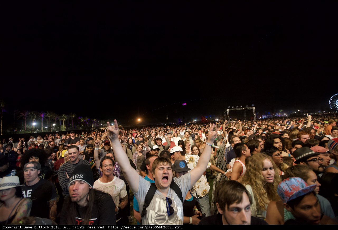 Massive Crowd at Coachella Music Festival