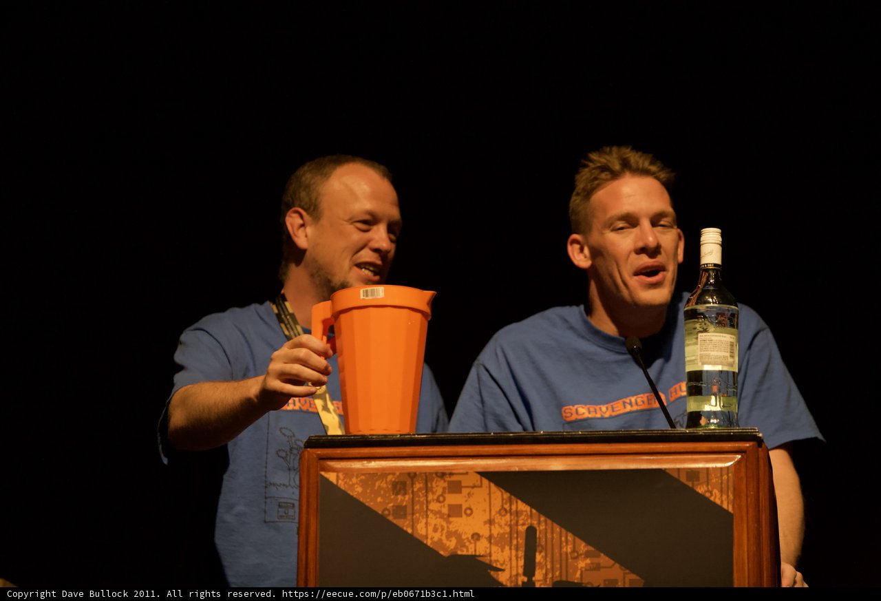 Two Men Toasting with Cold Drinks