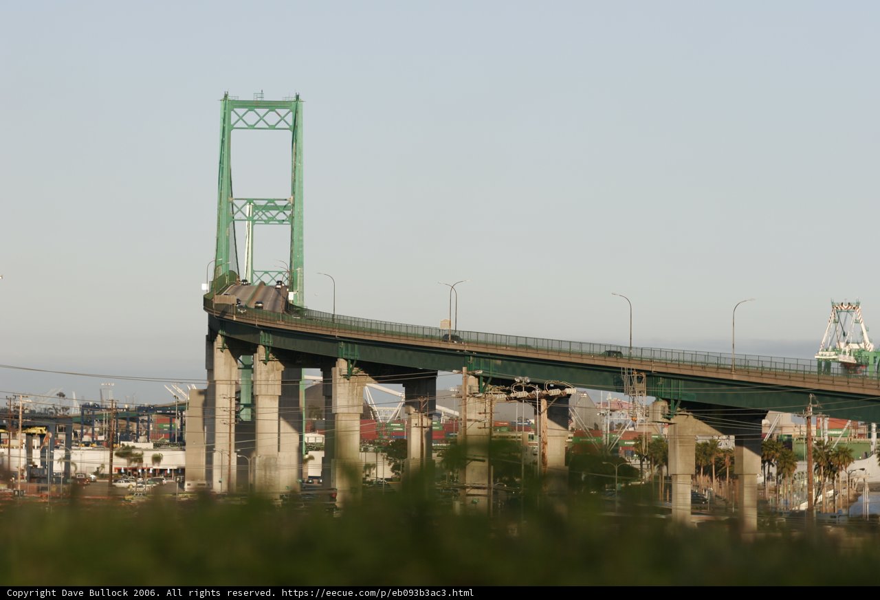 Train on the Freeway Bridge