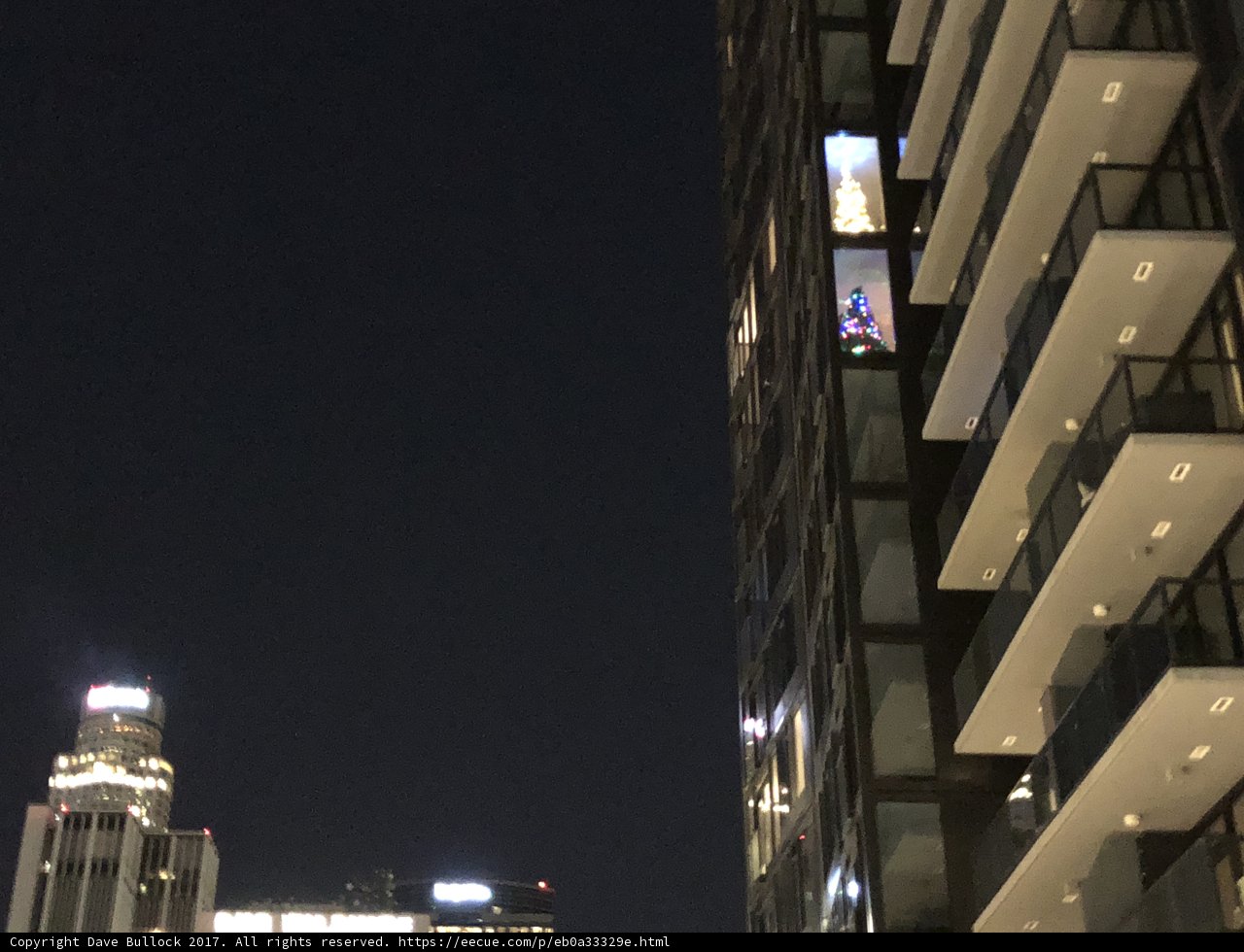Night Sky View from Metropolis Office Building