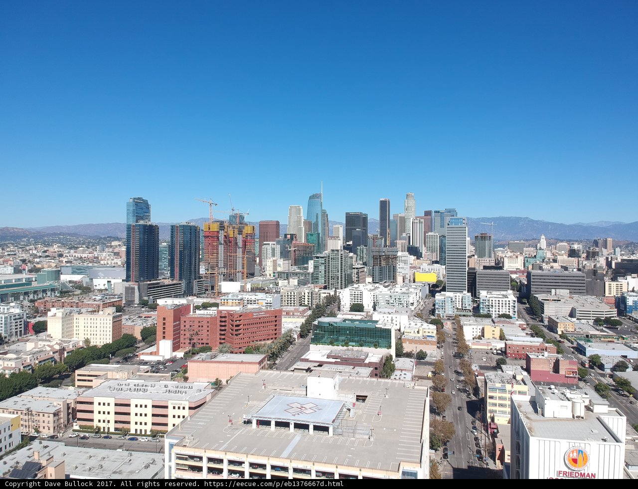 Stunning Cityscape View of Downtown Los Angeles