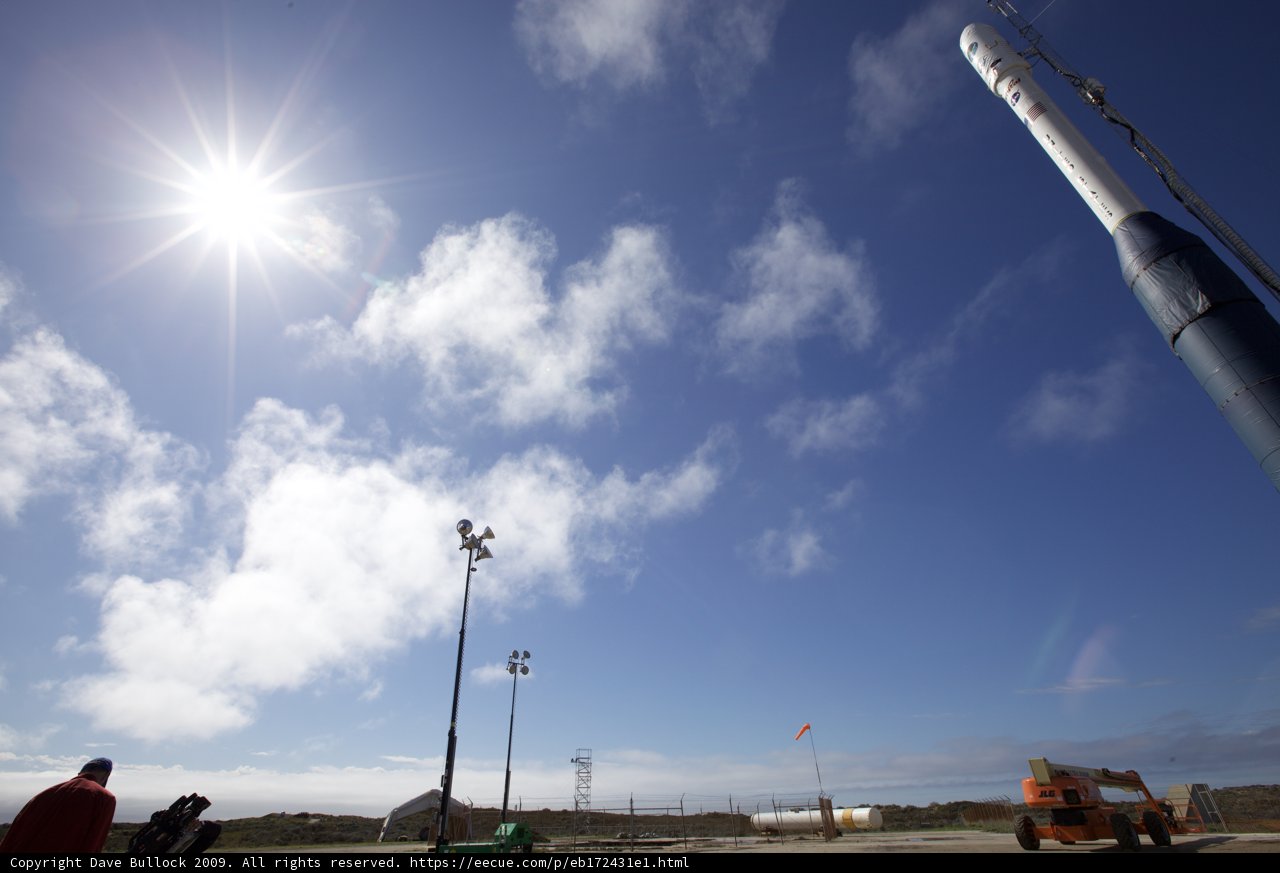 Rocket Launching into the Blue Sky