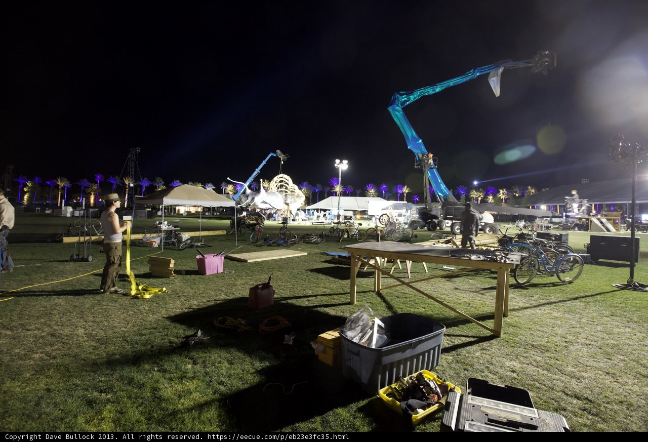 Nighttime Stage Construction