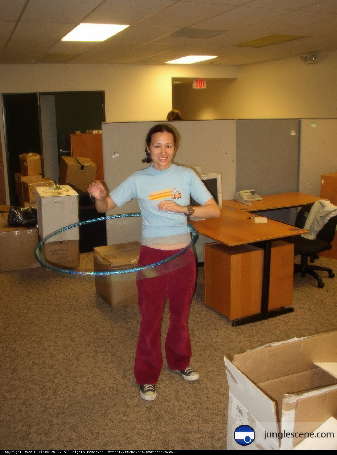 Office Fun with a Hula Hoop