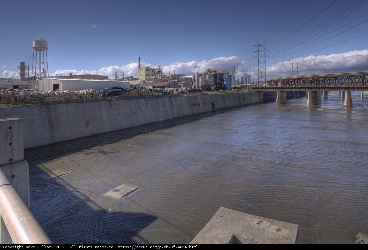 A Majestic River Flowing through the Heart of the City