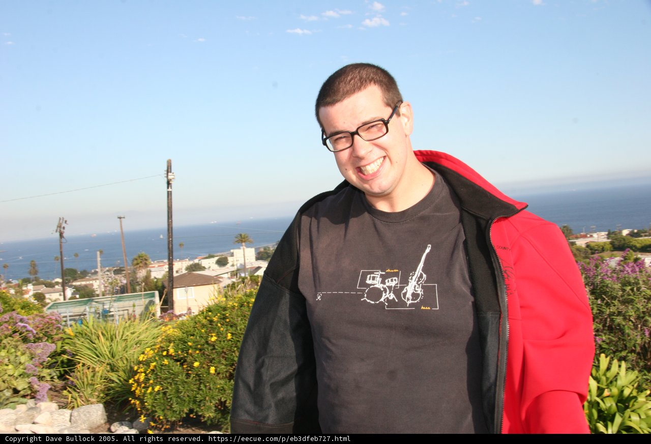 Dave B enjoying the ocean view