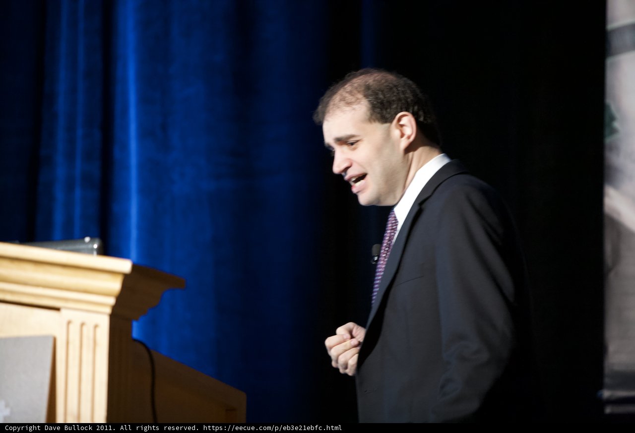 Keynote Speaker Addressing the Crowd