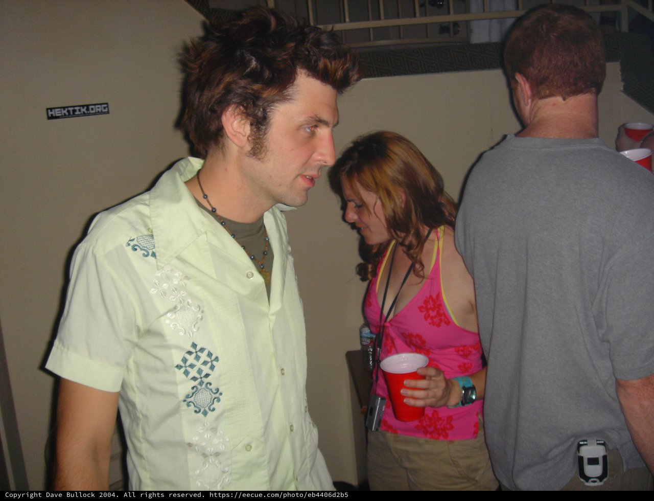 Party Conversation at Indie Event Backstage 2004