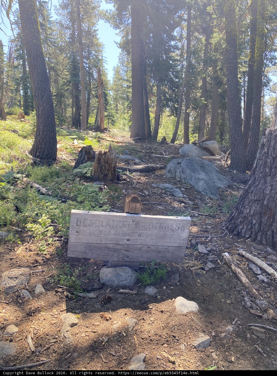 No Trespassing in the Wild Desolation Wilderness