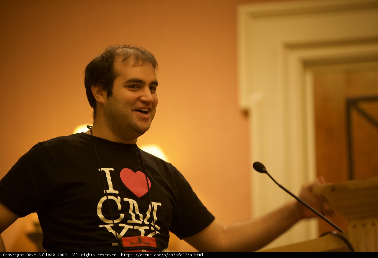 Dan Kaminsky delivers a keynote speech at Defcon 17