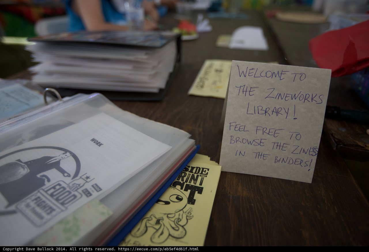 Zineworks Library at Coachella