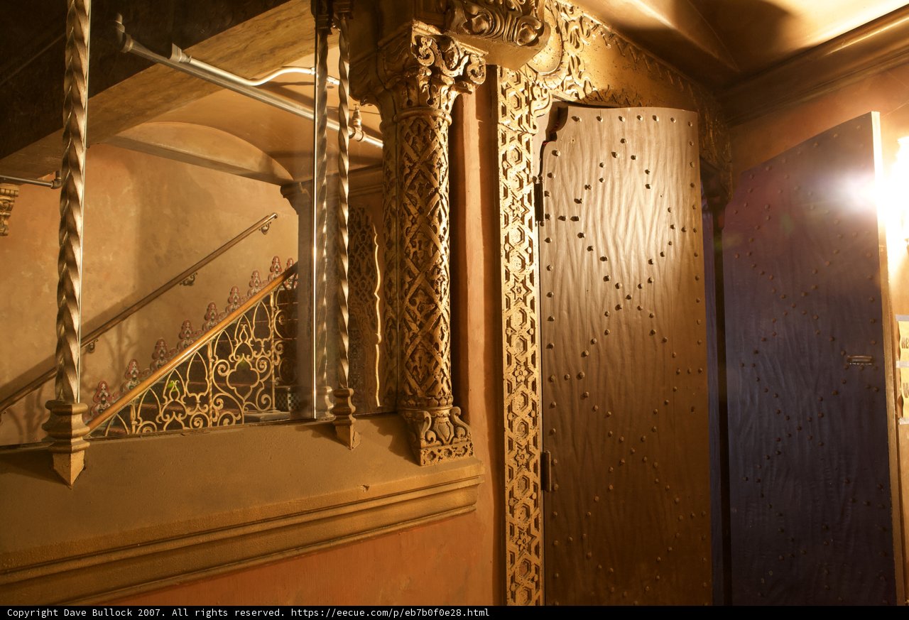 Ornate Carvings at the Theatre Entrance