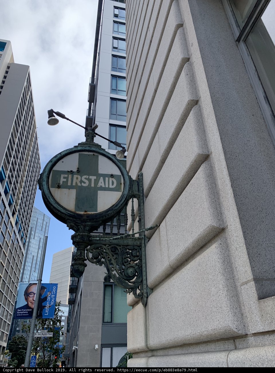 First Aid Sign at Metropolis Office Building
