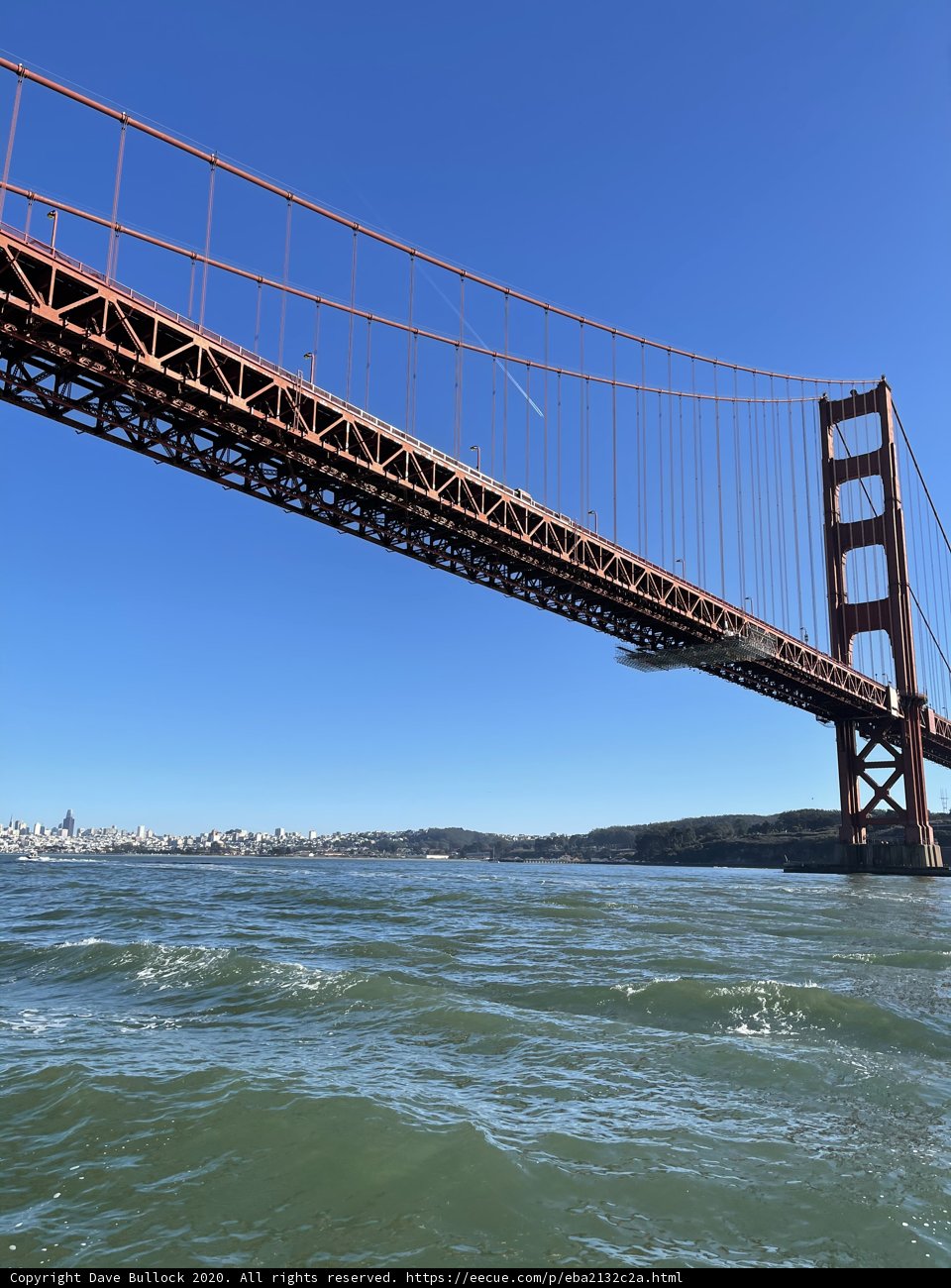 The Iconic Golden Gate Bridge spanning San Francisco Bay
