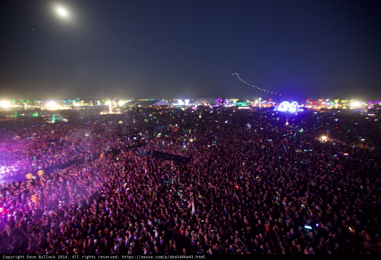 Moonlit Concert Crowd at Coachella