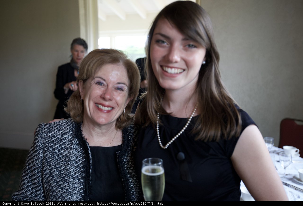 Smiling Women in Formal Wear