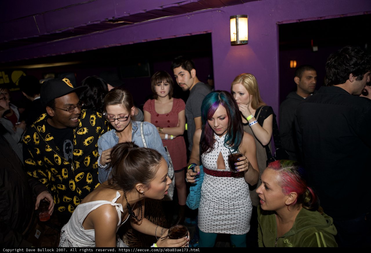Partygoers Enjoying Nightlife