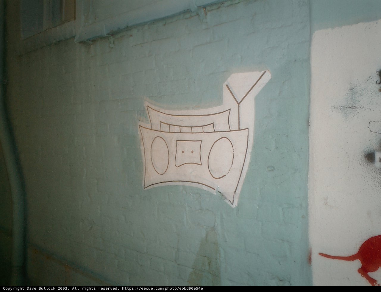 Cat on a Boat Wall Drawing
