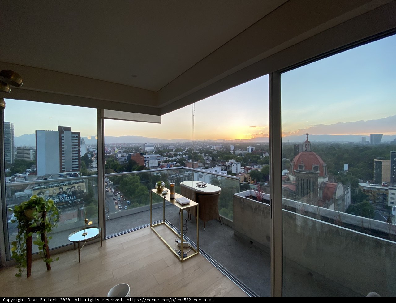 Cityscape from a Luxurious Balcony