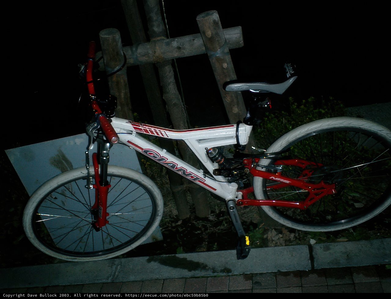 Red and White Bicycle in Tokyo