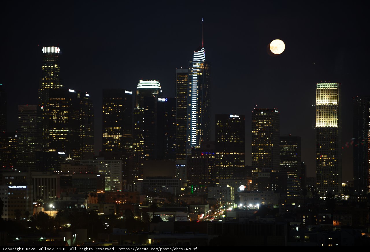 Moonrise Over Los Angeles