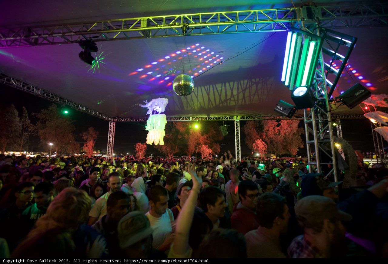 Illuminated Crowd at Coachella