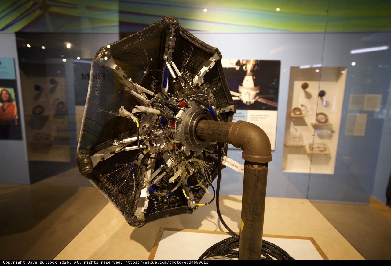 Apollo Command Module Heat Shield Display at Space Museum