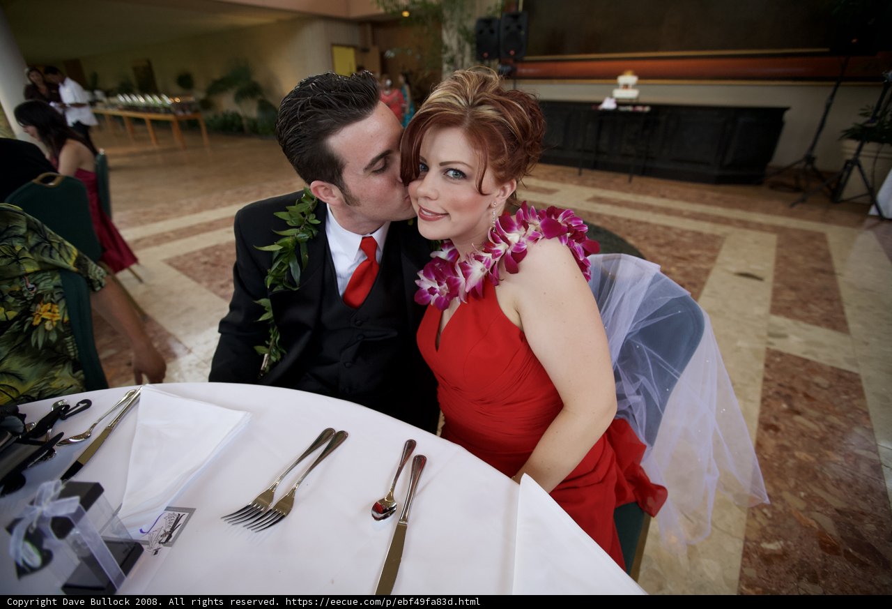 A Sweet Wedding Kiss
