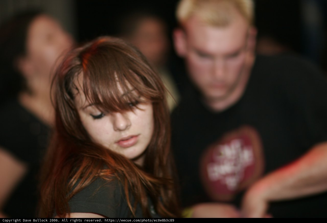 Long-Haired Woman in Club