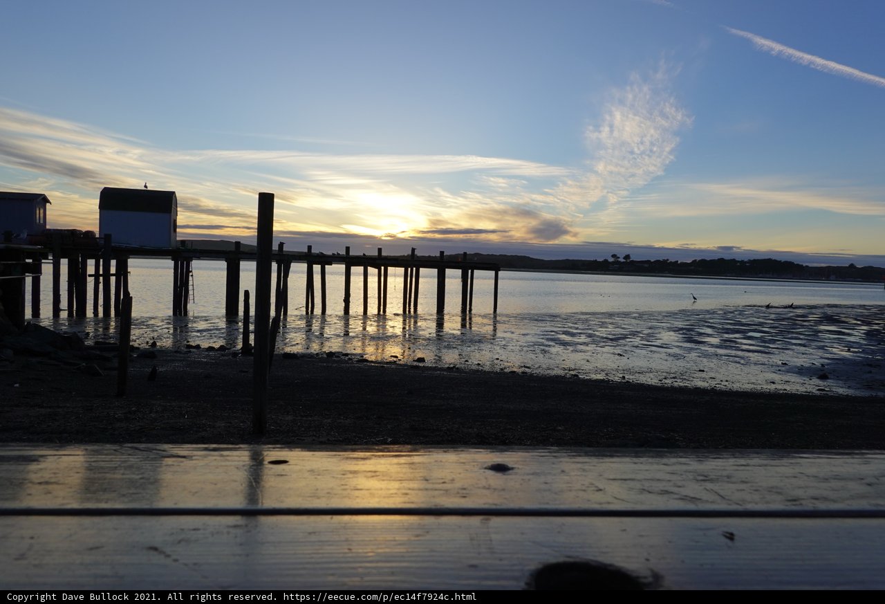 Serene Sunset at the Waterfront