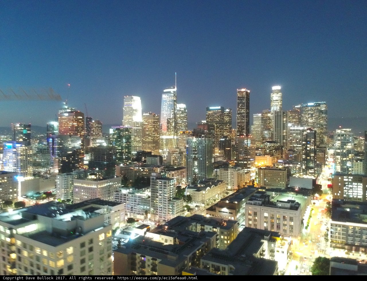 The Metropolis Glowing at Night