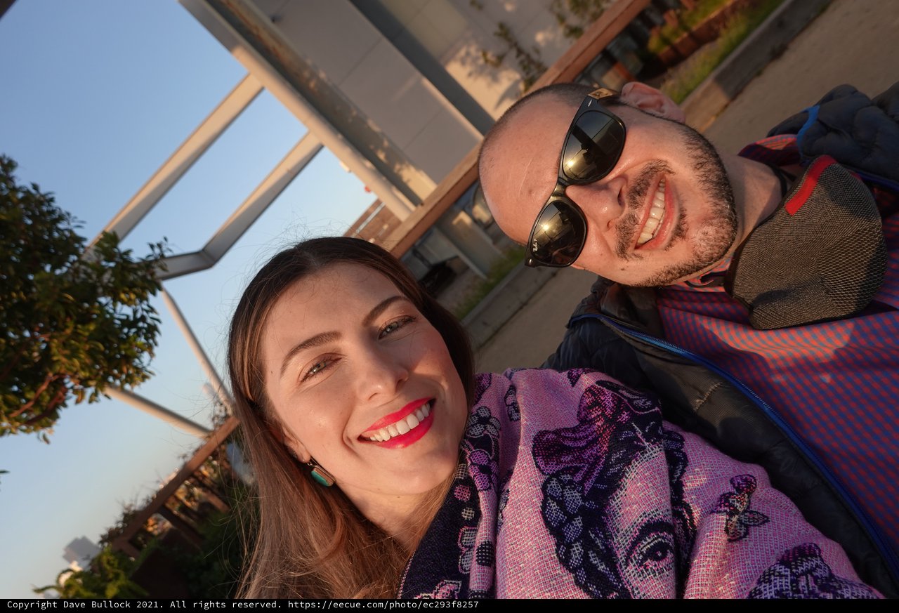 Happy Couple's Golden Hour Selfie Adventure