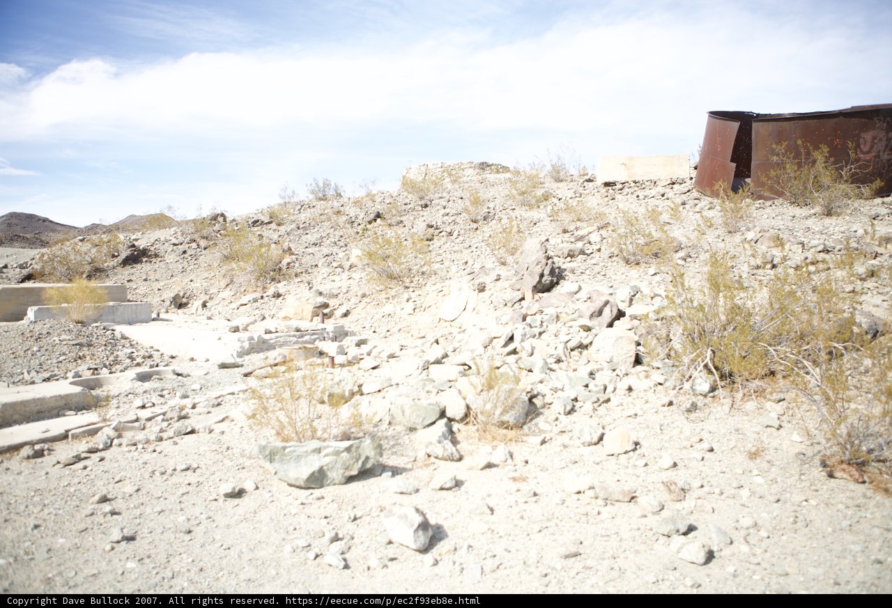 Rusty Shelter on a Dirt Hill